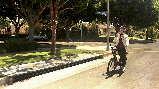 Rolo on bike